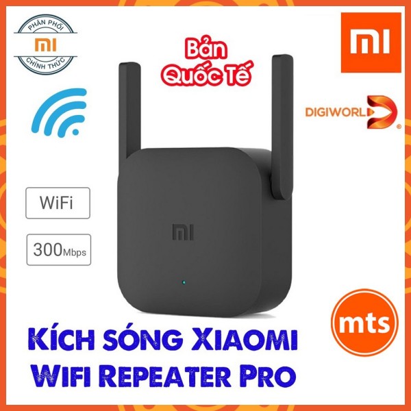 Kích sóng Wifi Xiaomi Repeater PRO băng thông 300 Mbps -DC3030 Chính Hãng