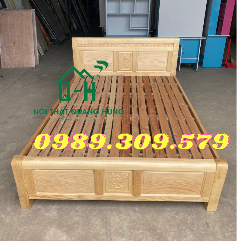 Giường gỗ sồi cao cấp - gỗ sồi chất lượng cao cấp giá rẻ