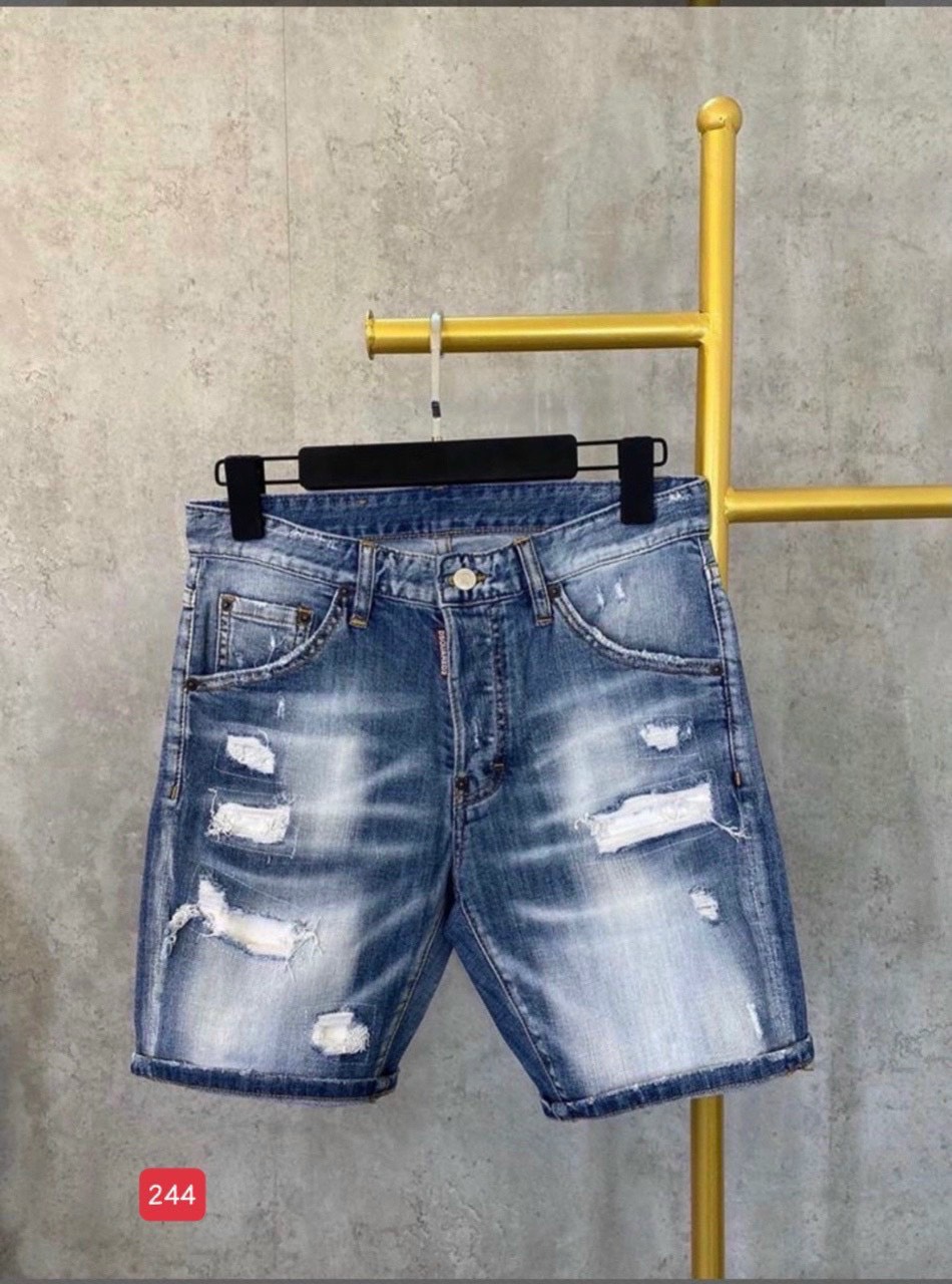 [HCM]Quần short jean nam cao cấp - quần jean lửng nam họa tiết - quần ngố jean rách co giãn chất đẹp xuất sắc thời trang cheryshop94 cr244