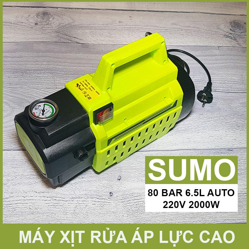 Máy Xịt Rửa Xe Áp Lực Cao 220V 2000W 80Bar SUMO