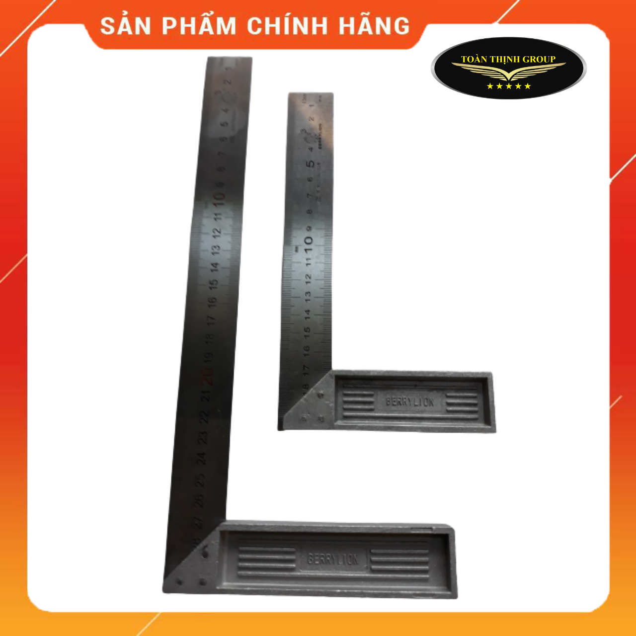 [Hàng Siêu Chất] Thước Đo Góc Vuông Hiệu BERRYLION Chính Hãng - Nhiều Kích Cỡ 25cm, 30cm, 50cm - Ke Góc Vuông - Ê Ke Góc