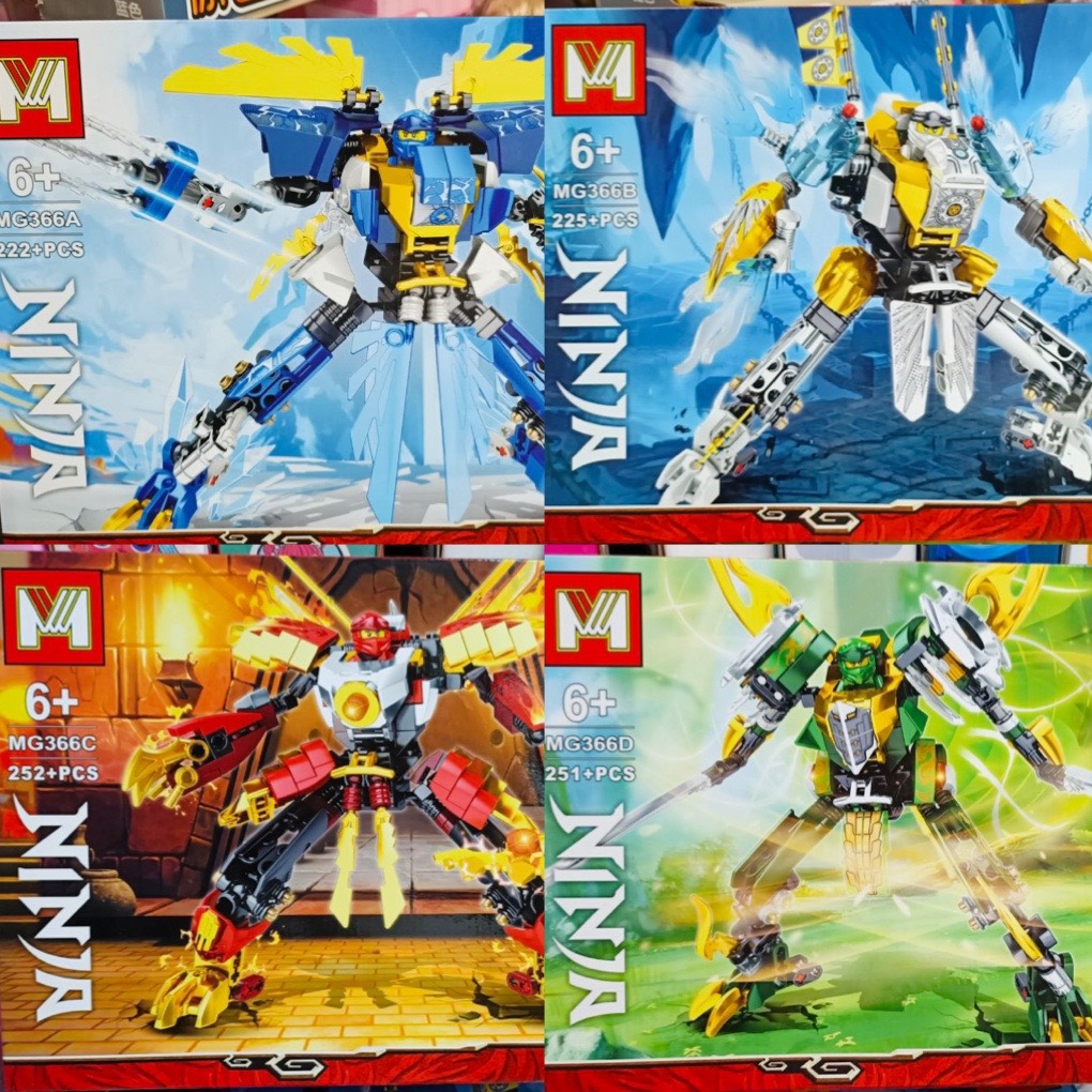 Đồ Chơi Lắp Ráp Robot Ninja MG366A MG366B MG366C MG366D