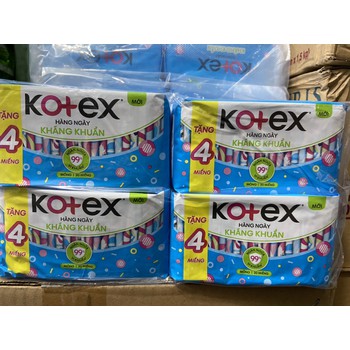 8 gói Kotex Hàng ngày Kháng khuẩn(20 miếng)