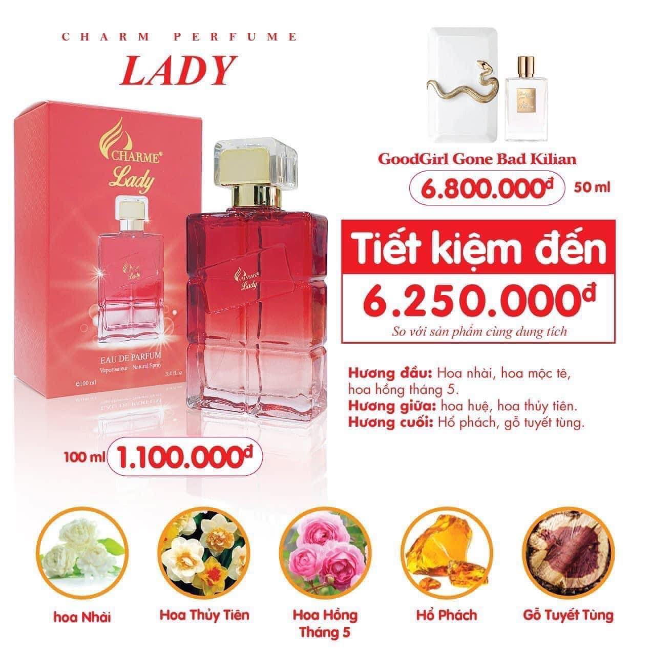 Nước hoa Charme_Lady 100ml