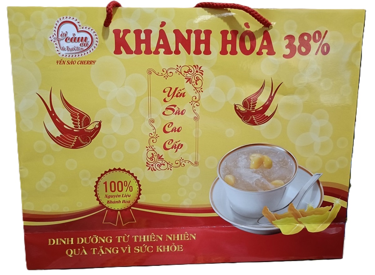 YẾN SÀO CHERRY NEST NHÂN SÂM 38% TỔ YẾN (Mẫu mới Send's Nest)