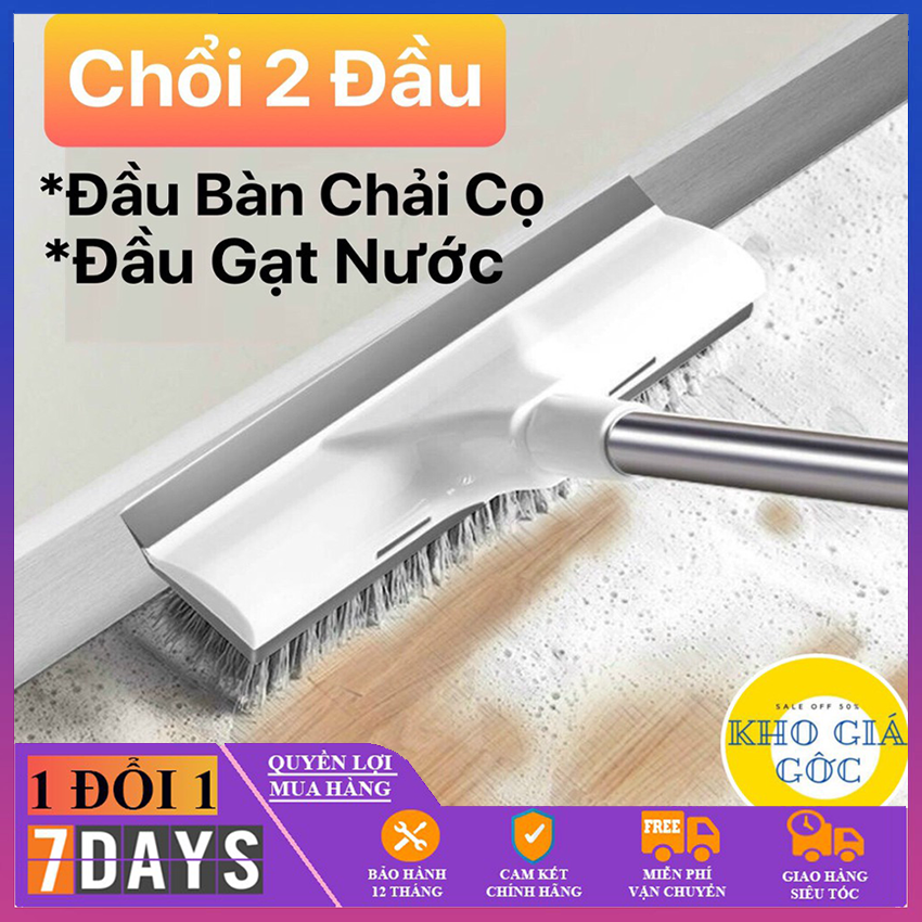 BÁO GIÁ Cây Chổi Chà Sàn | Shopee Lazada Sendo Tiki mới nhất 76 Cây chà sàn nhà tắm cán dài Pulito chổi gạt nước 2 đầu xoay 180 độ dễ dàng điều chỉnh độ dài