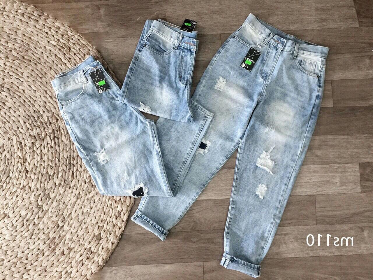 quần jean nữ dáng baggy ms1 10 ( ĐẮP 1 MIẾNG ĐEN )