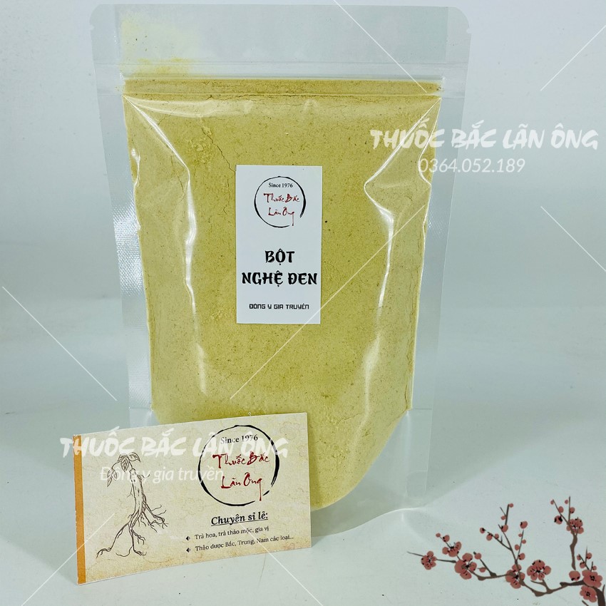 Black Turmeric Powder 100g, Pure, Helps Relieve Stomach Pain, Is Good for Digestion, and Prevents Cancer.