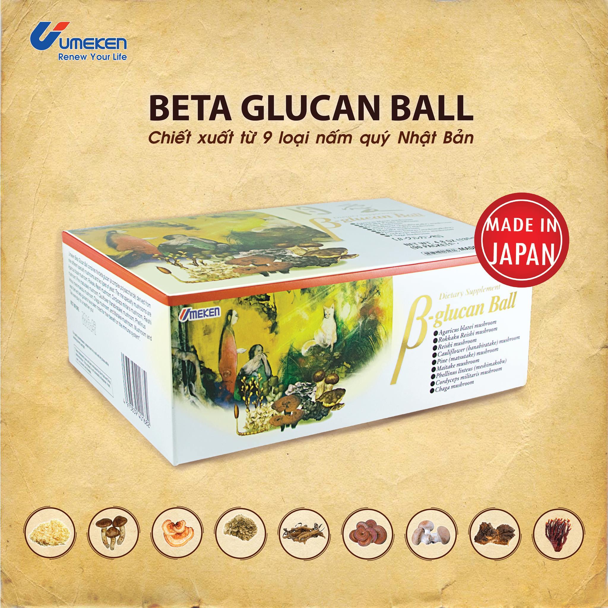 Thực phẩm chức năng Umeken beta - Glucan ball