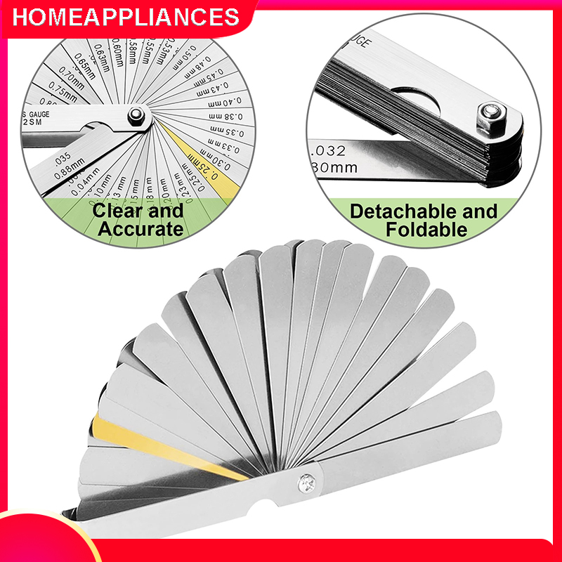 Thước căn lá - thước đo khe hở 14 lá 0.05-1.00mm 136 100mm