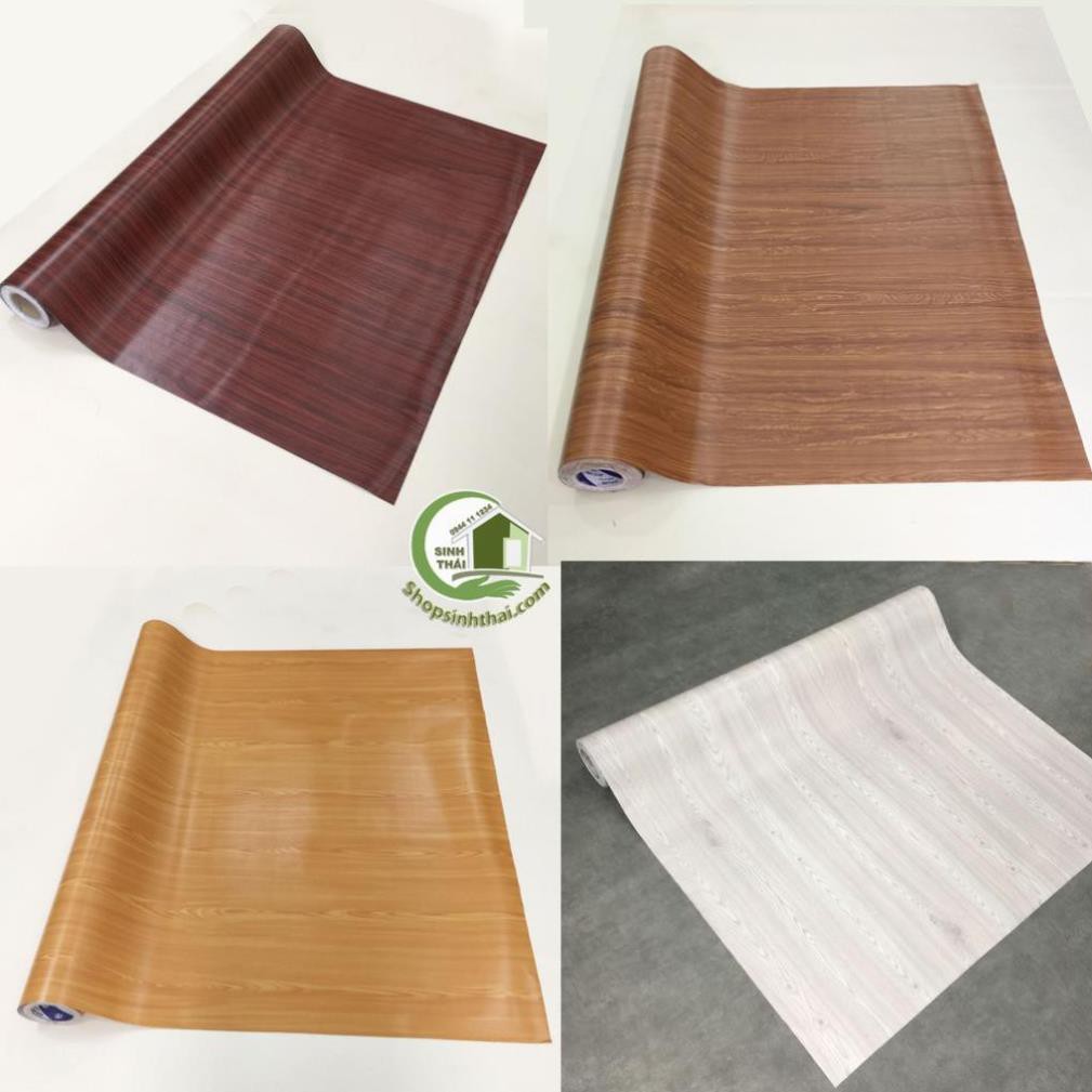 Giấy dán tường vân gỗ có sẵn keo
