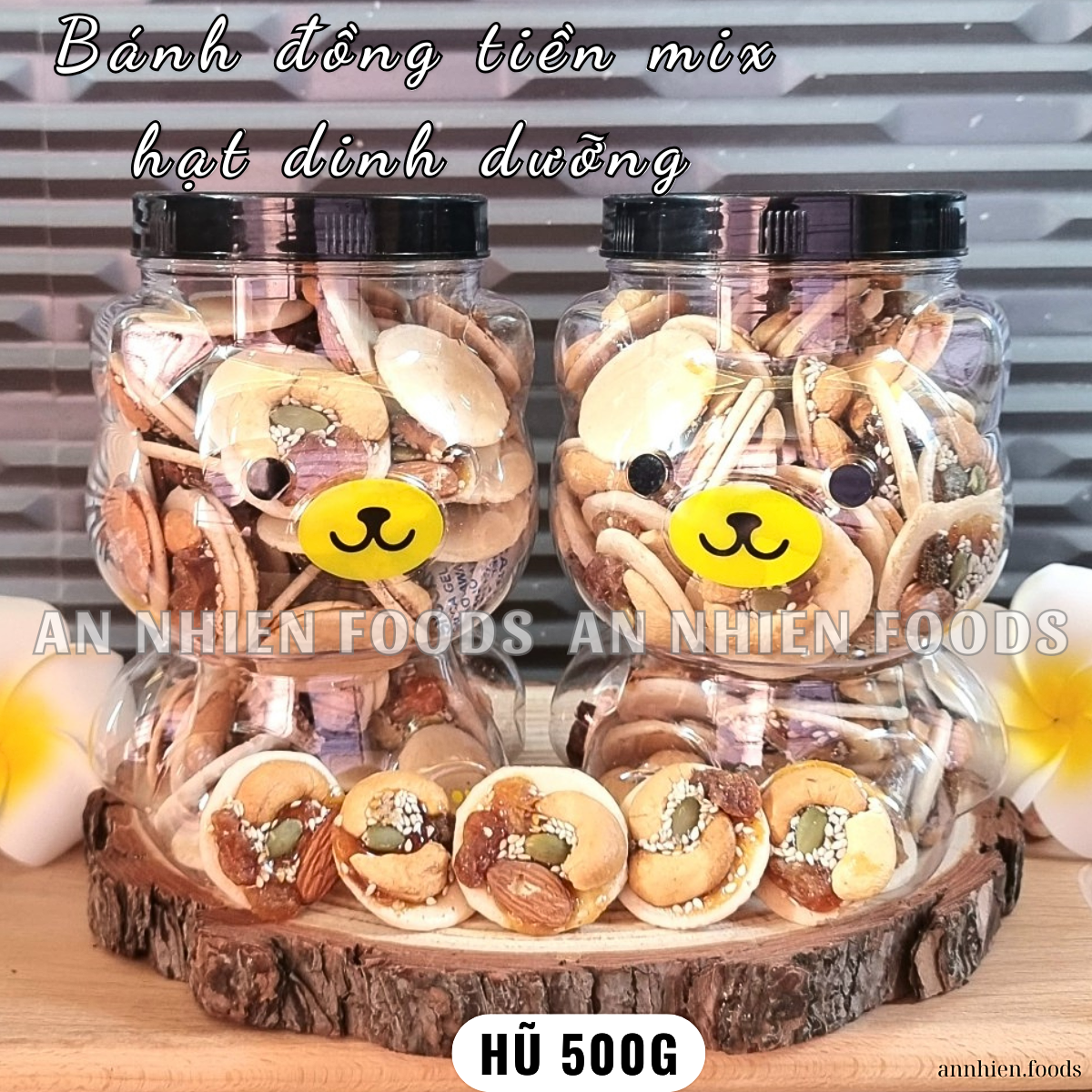Bánh kẹo hũ con gấu đủ loại