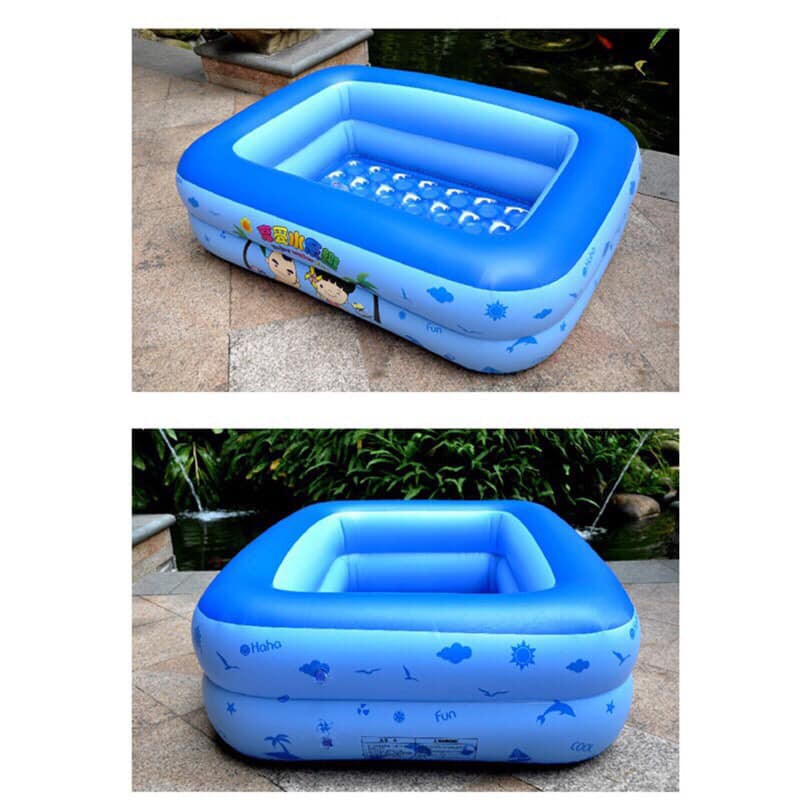 Bể phao bơm hơi cho bé 2 tầng 1M2