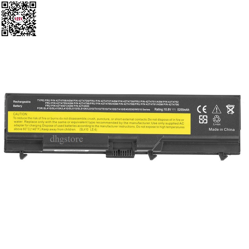 Laptop battery lenovo thinkpad t410 t420 t510 t520 l410 l412 l420 l421 l510 l512 l520 sl410 sl510 e420 e425 e525