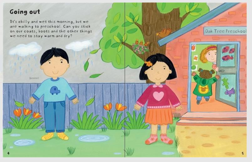 Usborne Sticker Book - My day