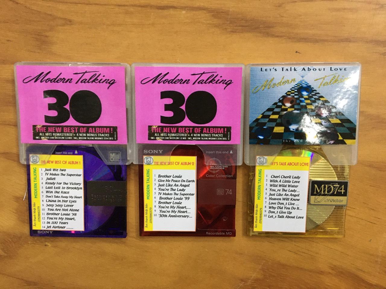 [MDCD] Bộ 3 Đĩa MD Nhạc Quốc Tế chọn lọc - Modern Talking - Đĩa MD Mini Disc