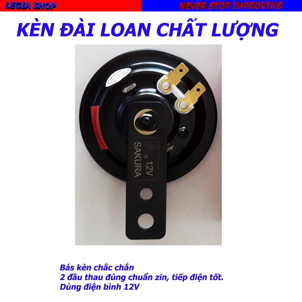 KÈN XE MÁY - CÒI XE MÁ SAKURA Y ĐỎ