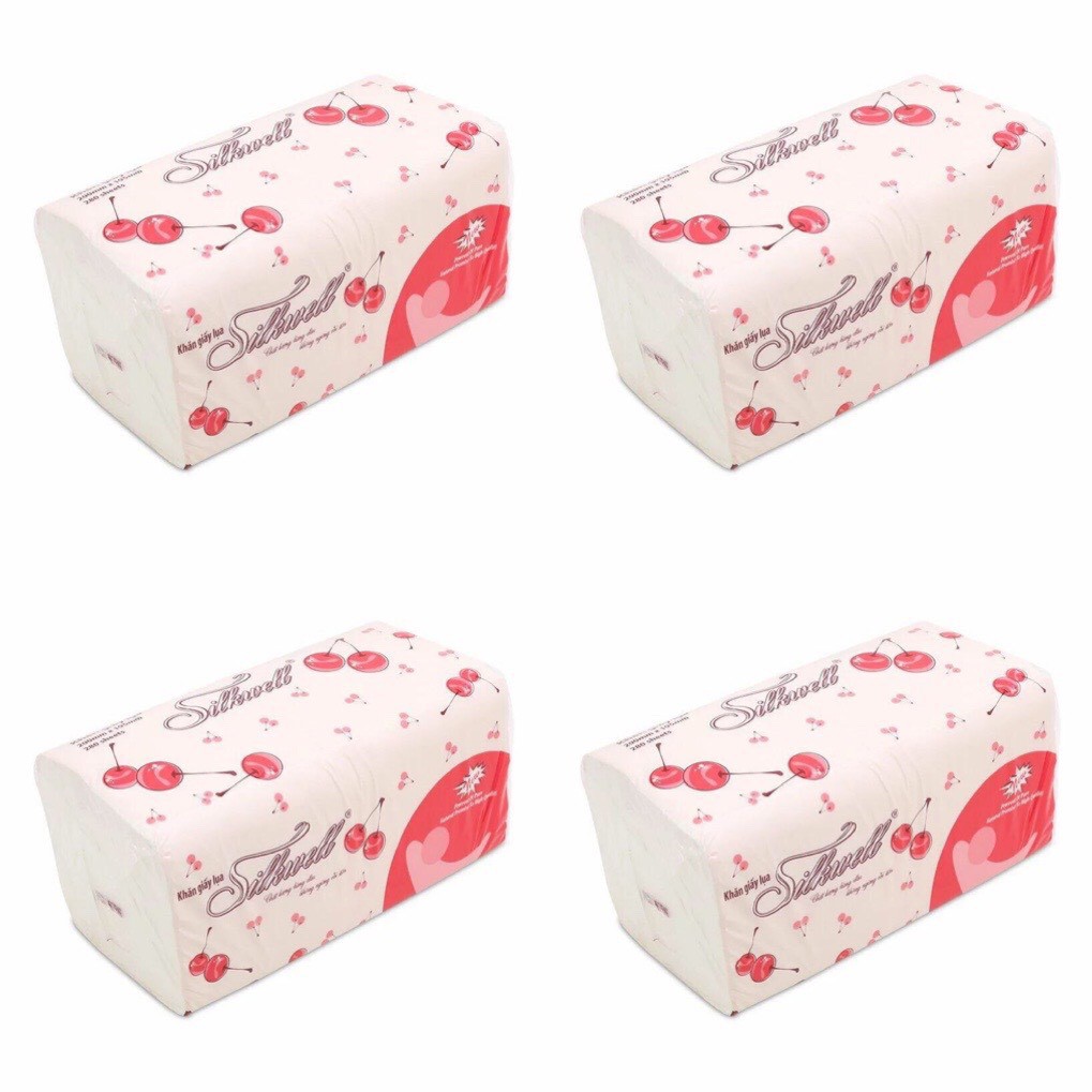 Combo 20 gói giấy rút lụa Silkwell  280 tờ x 2 lớp