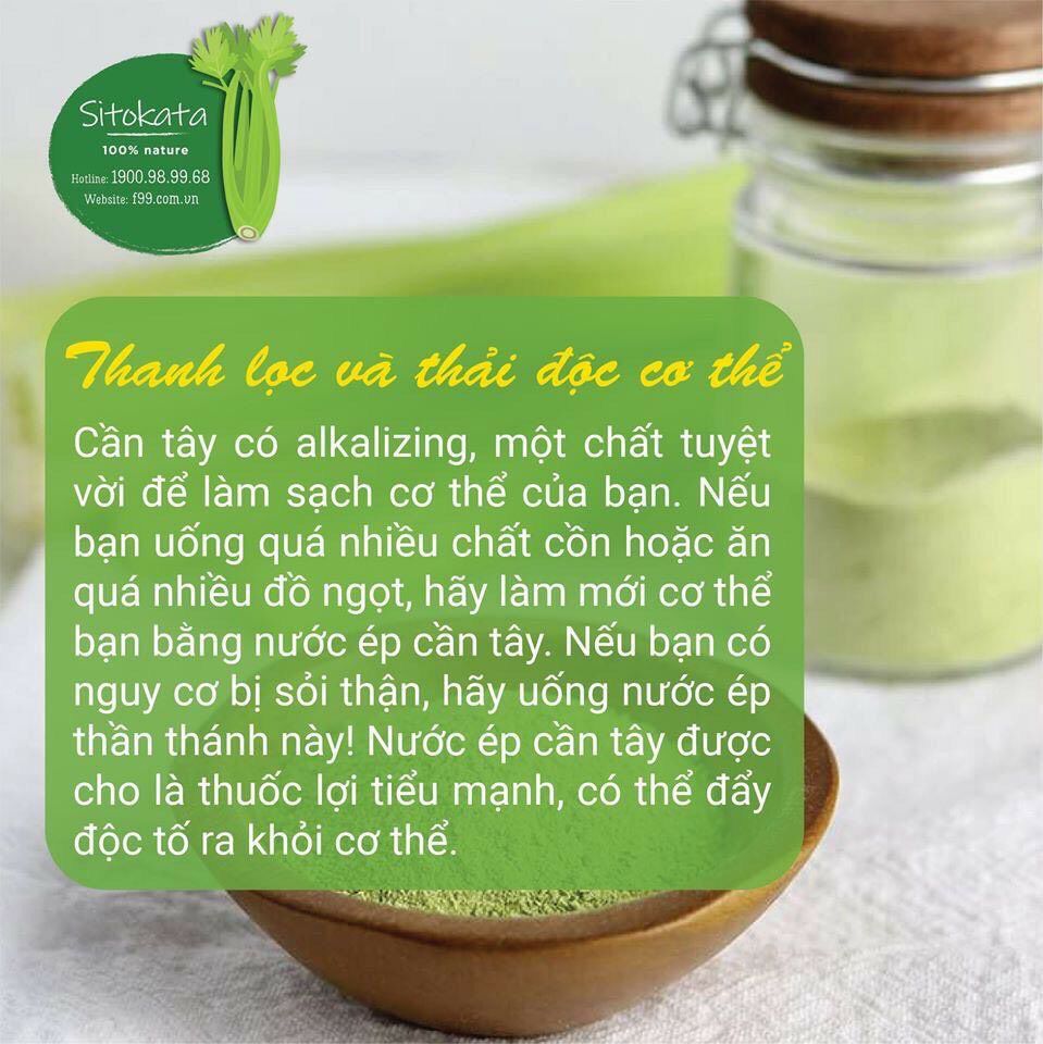 [HCM]COMBO 1 HỘP CẦN TÂY SITOKATA (TẶNG BÌNH NƯỚC VÀ CẨM NANG)