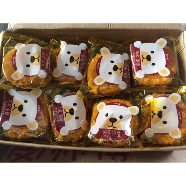 Thùng 30 Chiếc Bánh Ruốc Gấu Nội Địa