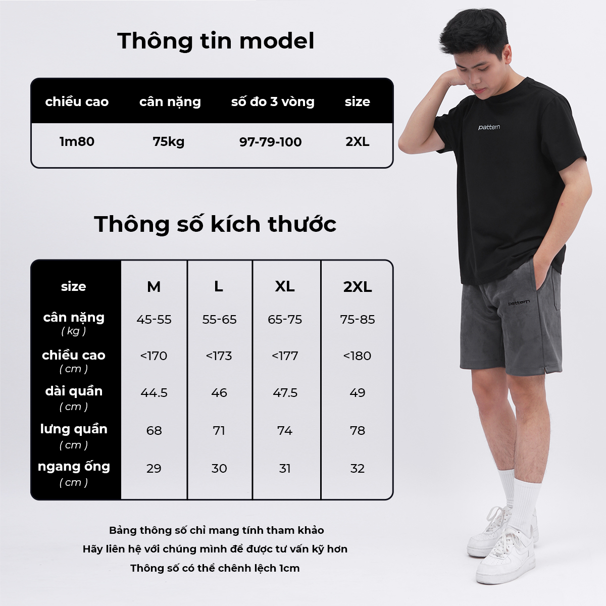 Quần short da lộn basic PATTERN PQ017