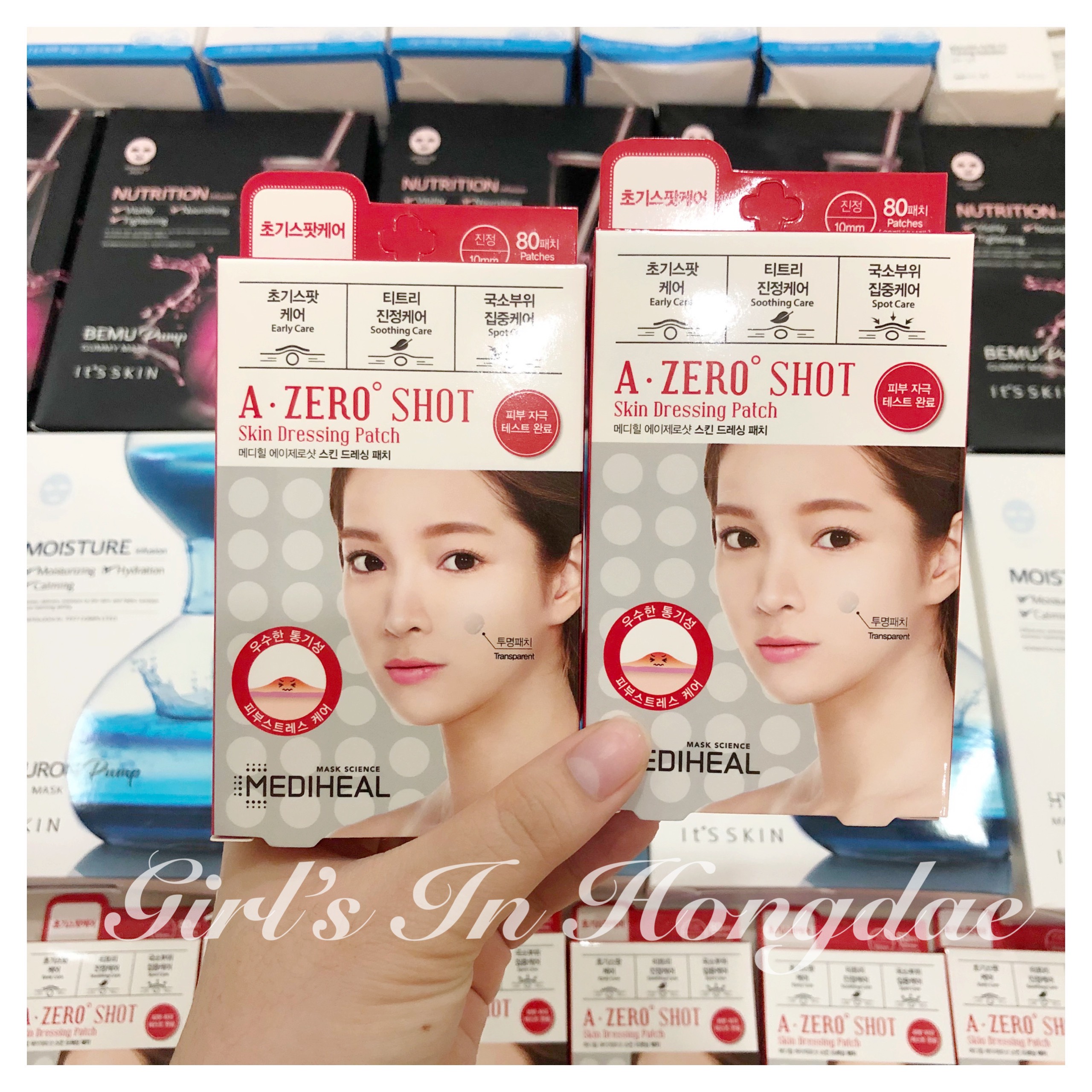 MIẾNG DÁN MỤN MEDIHEAL A ZERO SHOT SKIN DRESSING PATCH