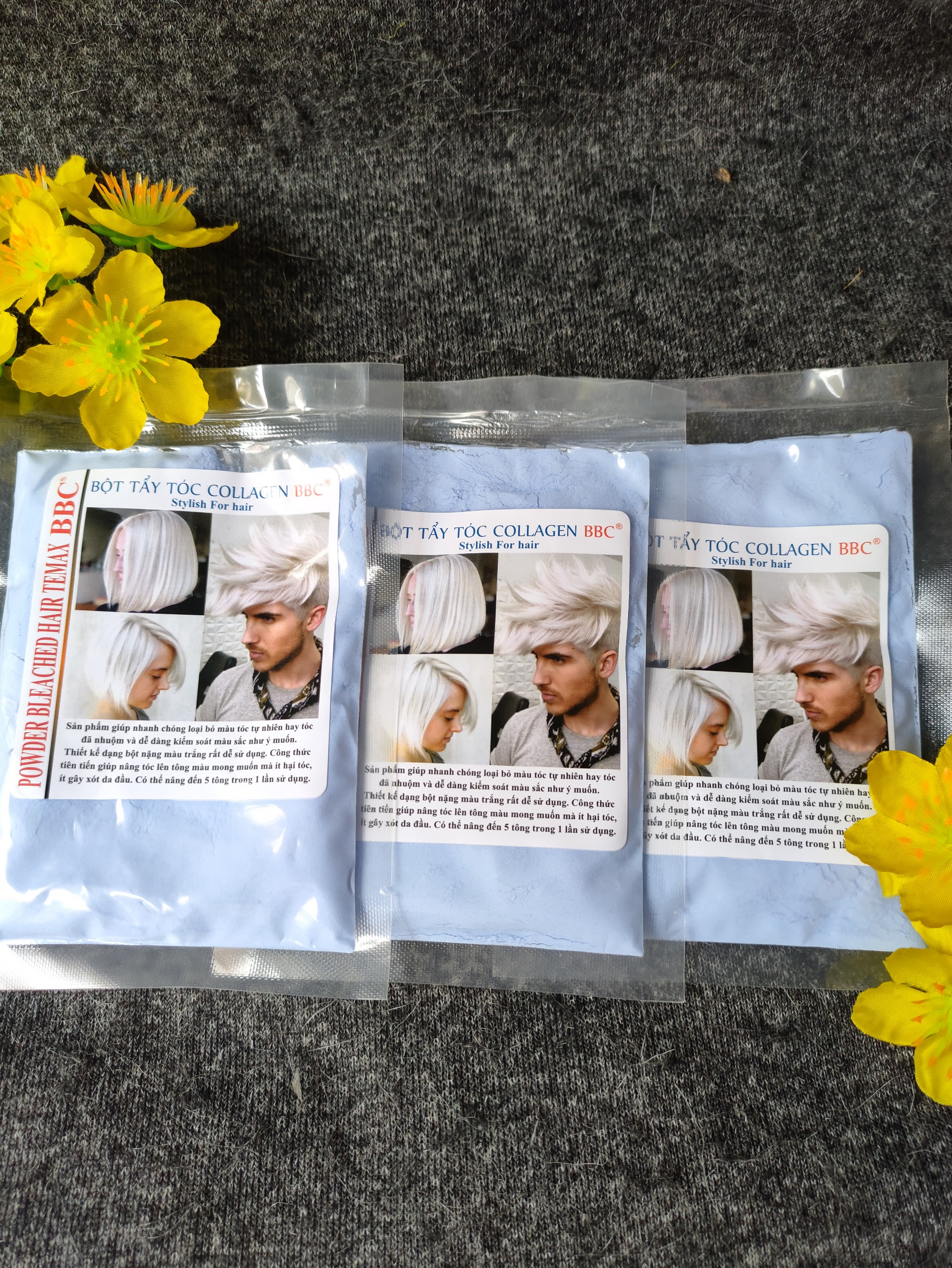 Bột tẩy tóc collagen bbc 100g