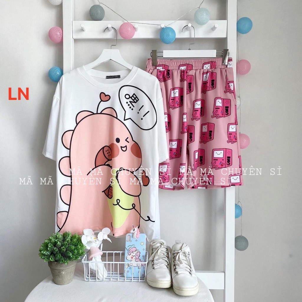Áo phông khủng long nghe điện LN12