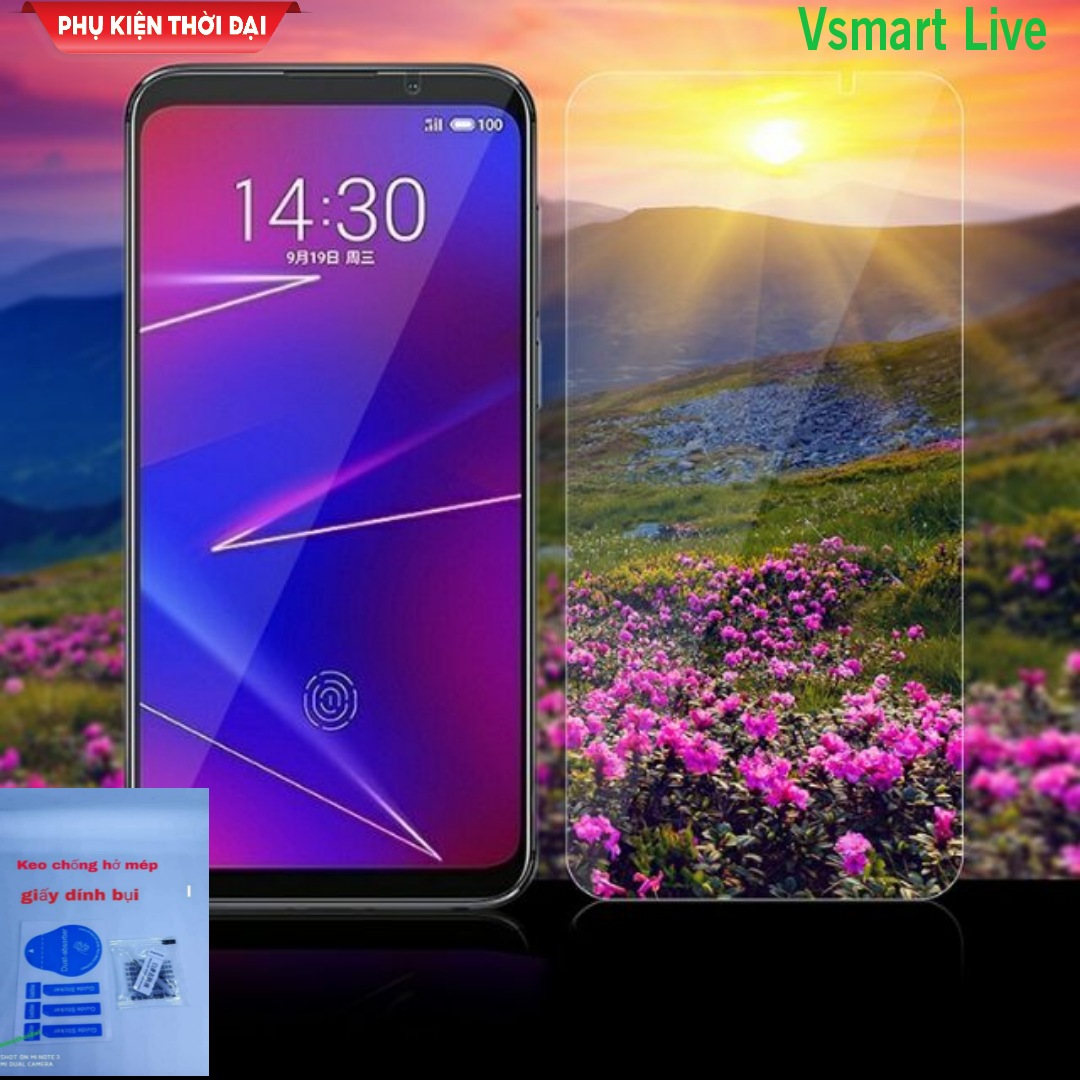 Cường lực Vsmart Live 4 / Joy4 / Live trong suốt loại tốt cao cấp ( tặng keo mép )