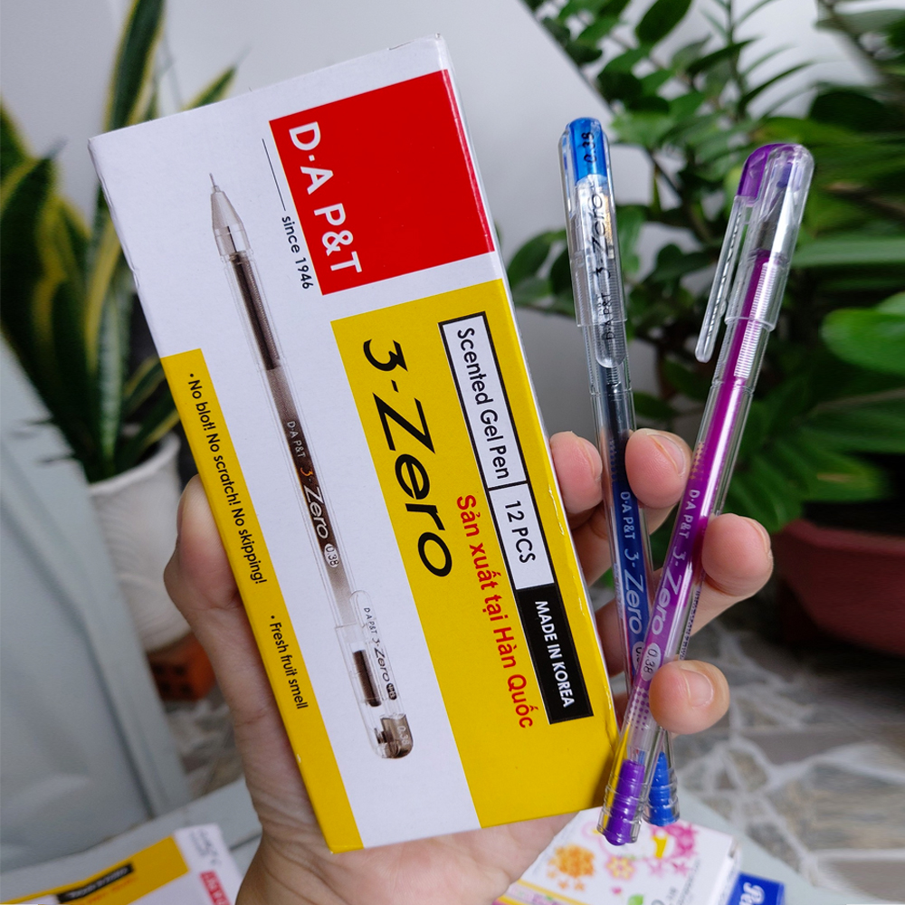 Bút gel nắp đậy 3 Zero Hàn Quốc ngòi 0.38mm
