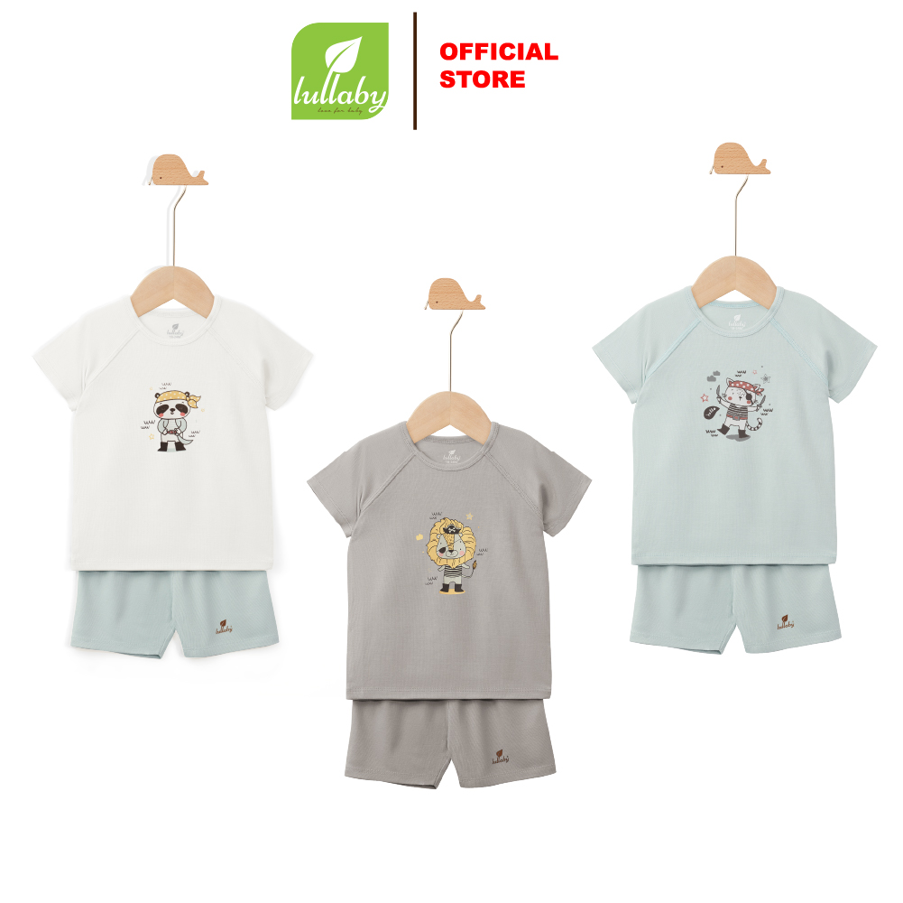 Lullaby - Bộ bé trai cộc tay raglan NH215V