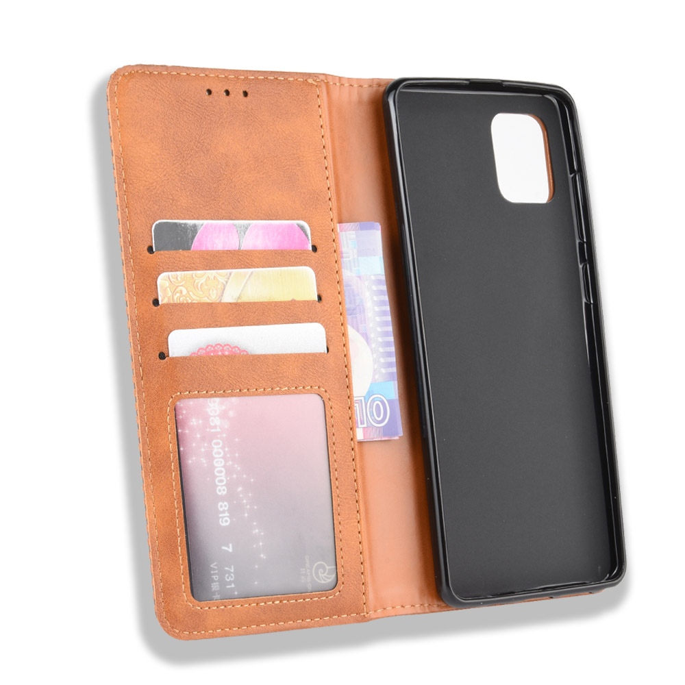 Bao da Samsung Note 10 Lite, Galaxy A81 dạng ví Luxury Leather