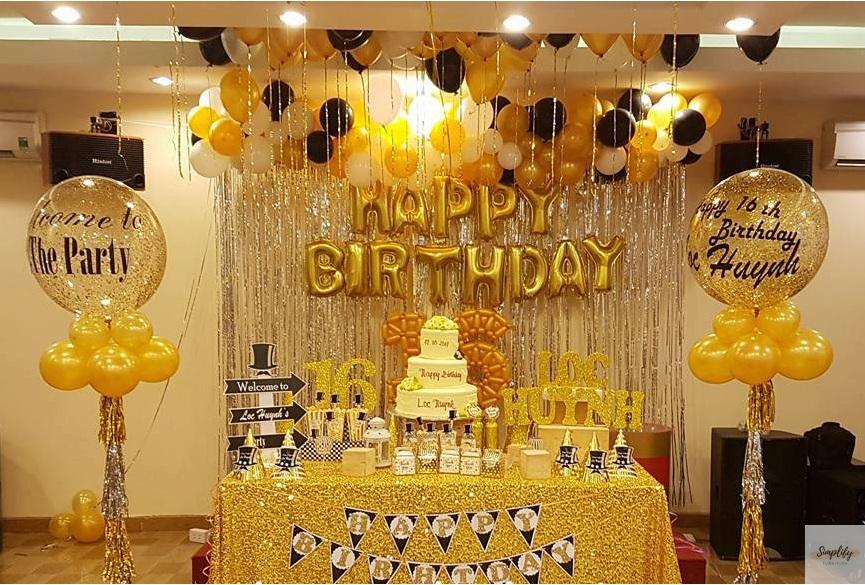 Rèm kim tuyến 1x2 mét ( màu vàng)