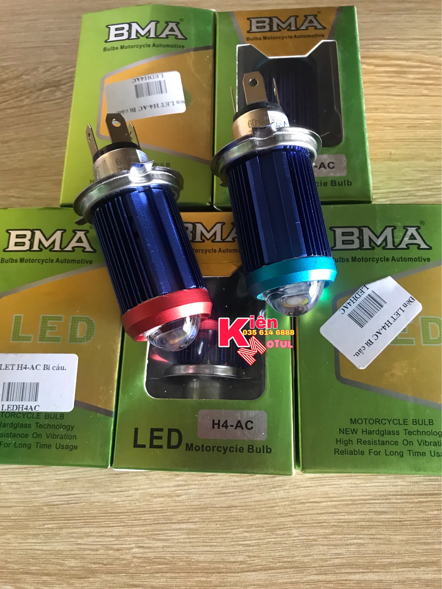 Bi led Bma 2 Chế độ Trắng Vàng Siêu Sáng