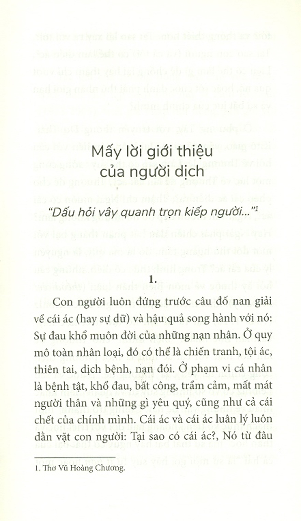 Cái Ác - Một Thách Thức Đối Với Triết Học Và Thần Học