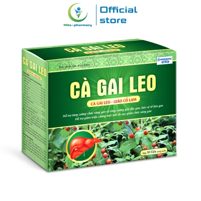 Bổ gan thảo dược Cà Gai Leo Gold Tex giúp mát gan, giải độc gan, tăng cường chức năng gan - Hộp 50 viên