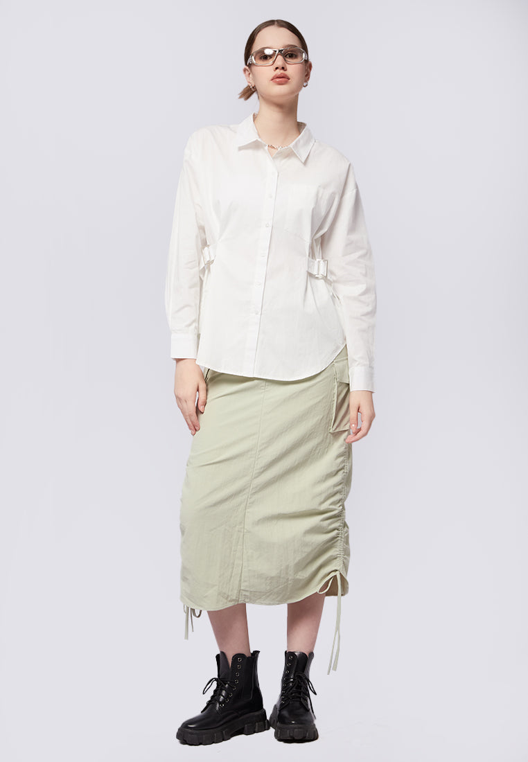 Colorbox Áo Sơ Mi Oversize Có Khóa Bên Hông