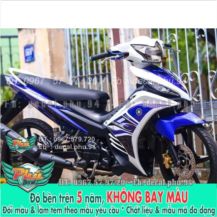 Tem rời Exciter Xanh trắng Lc