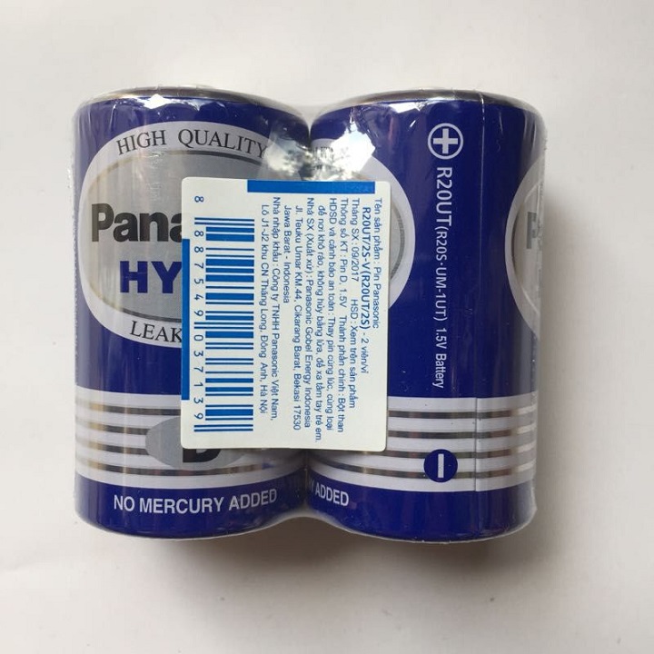 PIN ĐẠI D PANASONIC  LỐC 2 VIÊN - D468