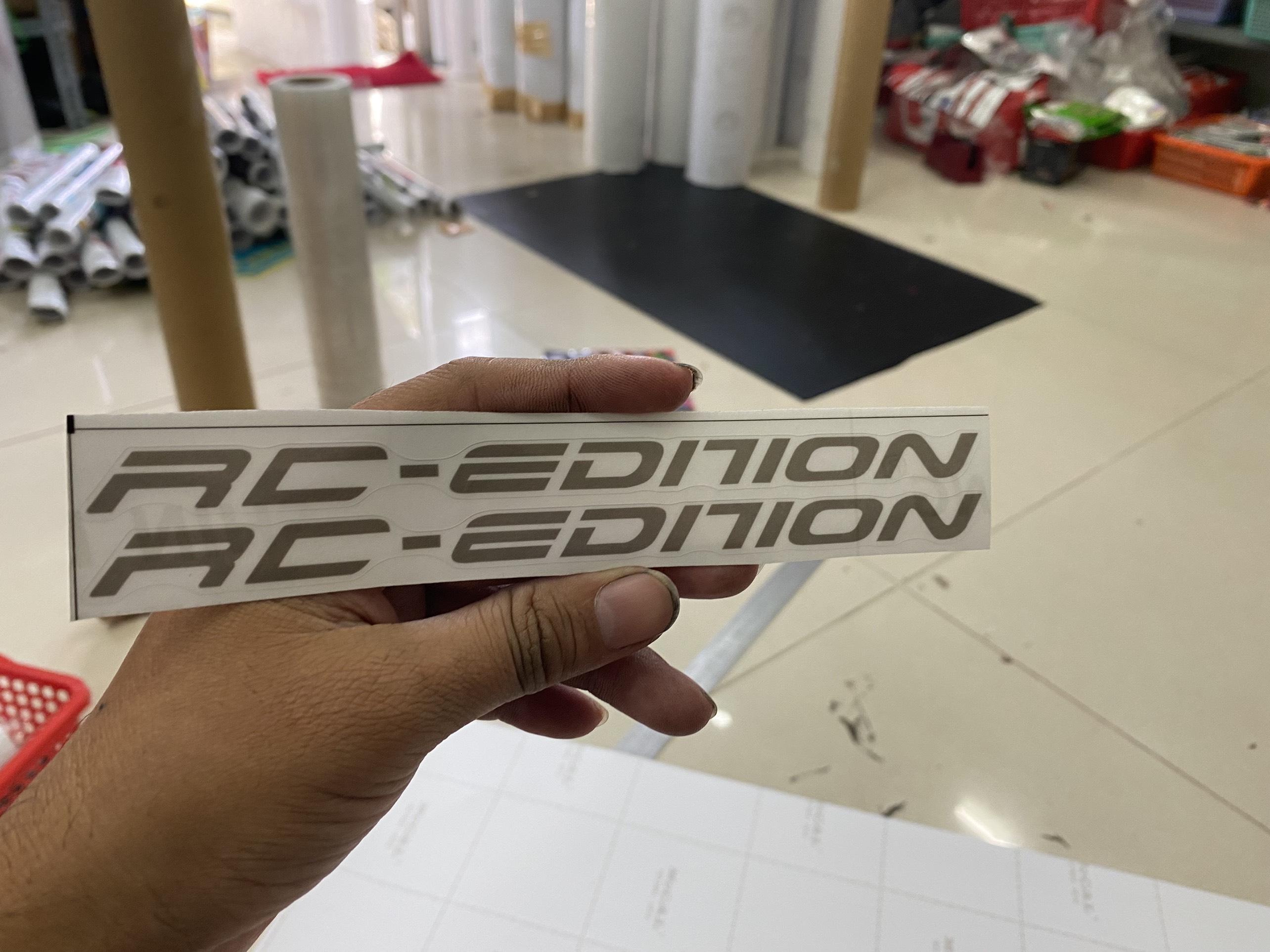 Tem dán chân phuộc rc edition