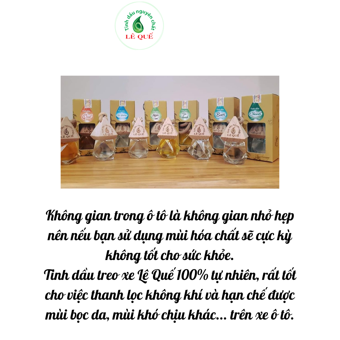 (Lê Quế) Tinh dầu treo xe Chanh Đào  Giúp tỉnh táo, giảm căng thẳng Khử mùi hồi trên xe Giảm say xe 7ml Koshka Home (1)