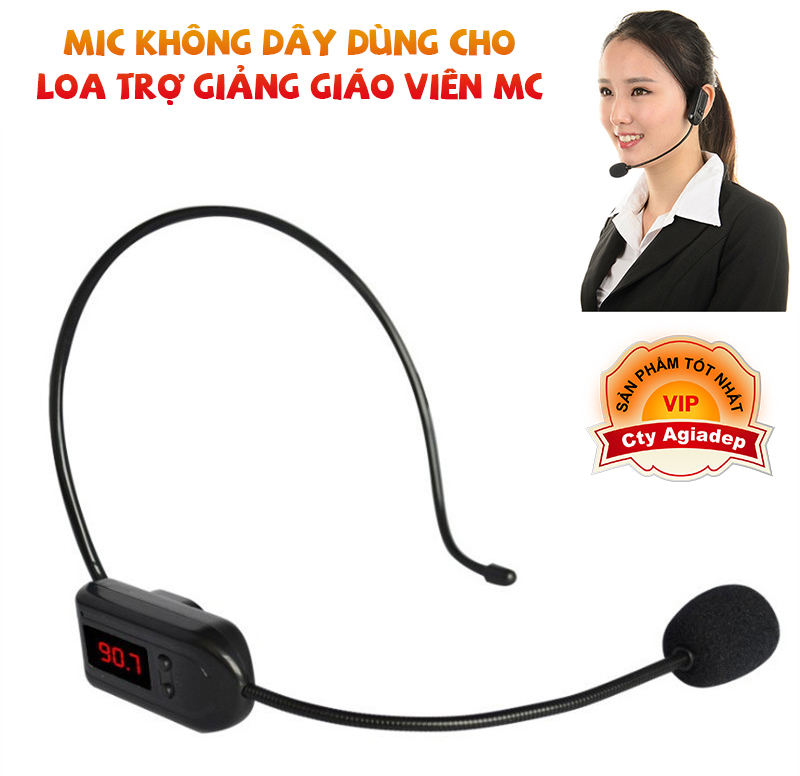 Mic không dây FM dùng cho Loa trợ giảng giáo viên MC