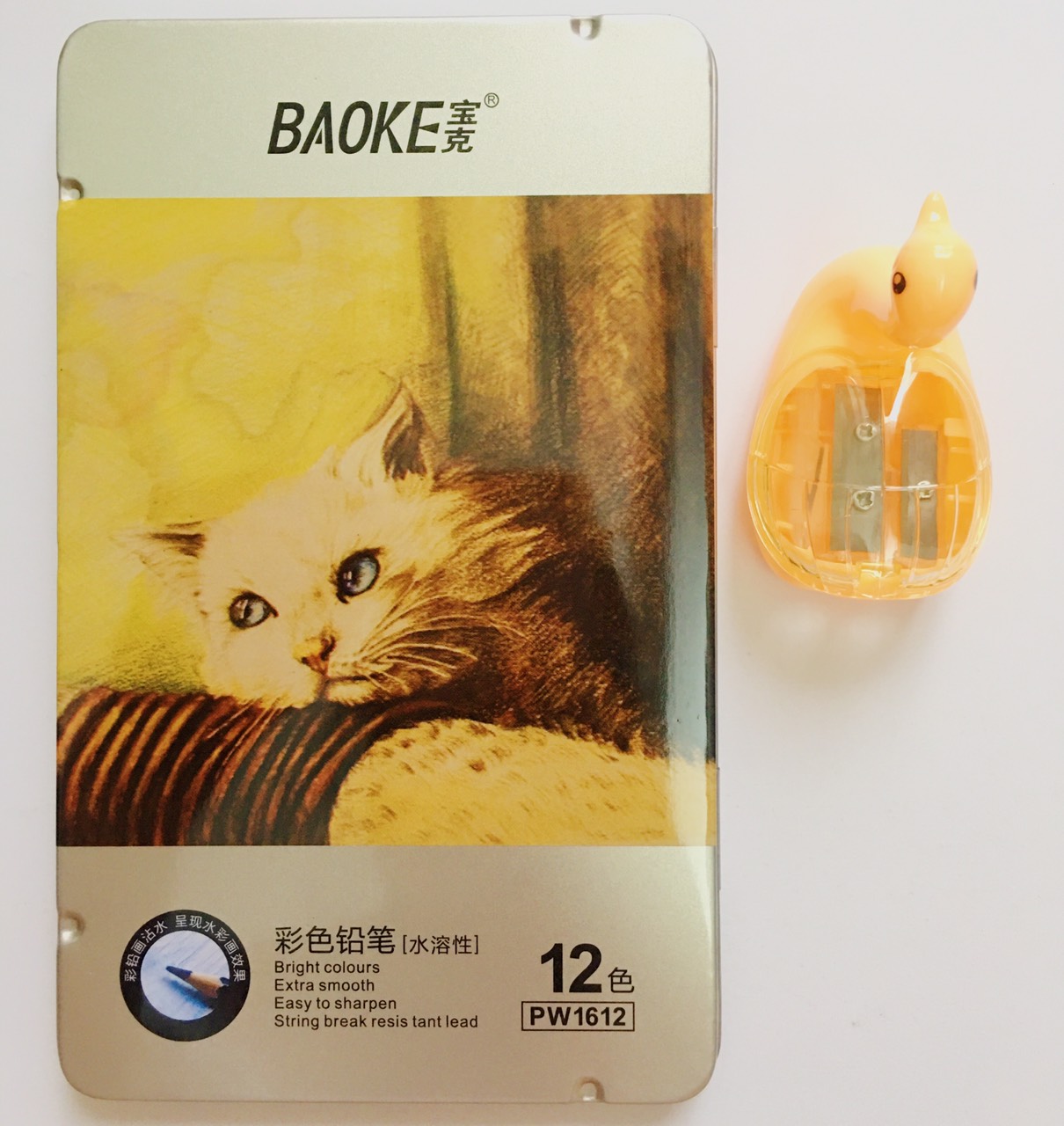 [HCM]Chì màu nước 12-24-36-72 màu BAOKE -Hộp thiếc