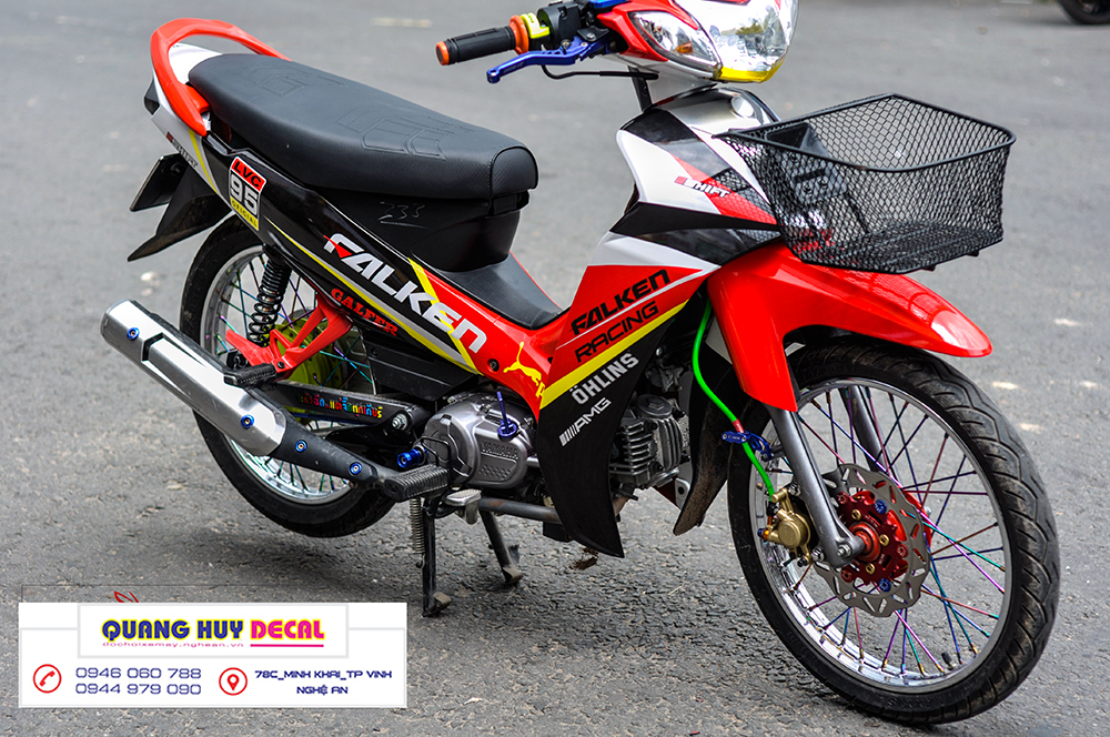 Tem trùm xe sirius đỏ đen, team dán xe máy sirius, team trùm sirius, team trùm sirius, tem xe sirius, tem trùm sirius, tem xe sirius đỏ đen