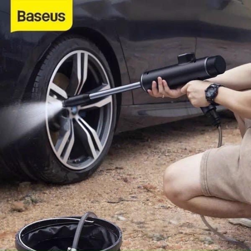 Bộ phun tăng rửa xe oto Baseus LV914