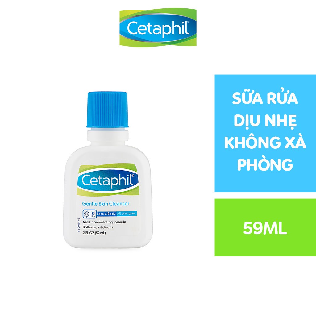 Sữa Rửa Mặt Làm Sạch Dịu Nhẹ Không Xà Phòng Cetaphil Gentle Skin Cleanser 29ml.