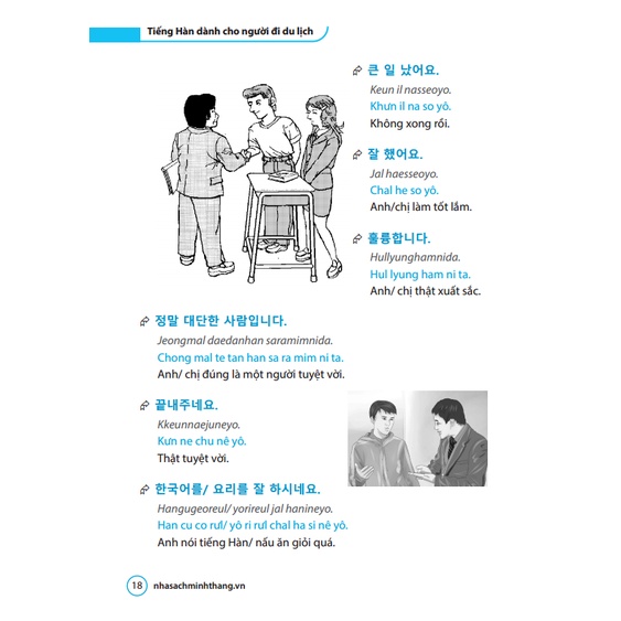 Sách - Tiếng Hàn dành cho người đi du lịch