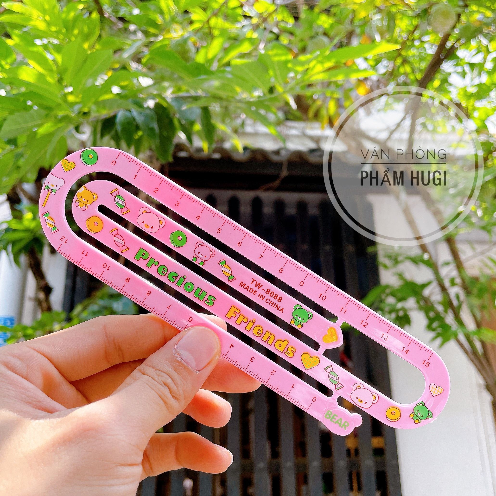Straightedge plastic hard 15cm cute designs (tw-8088)