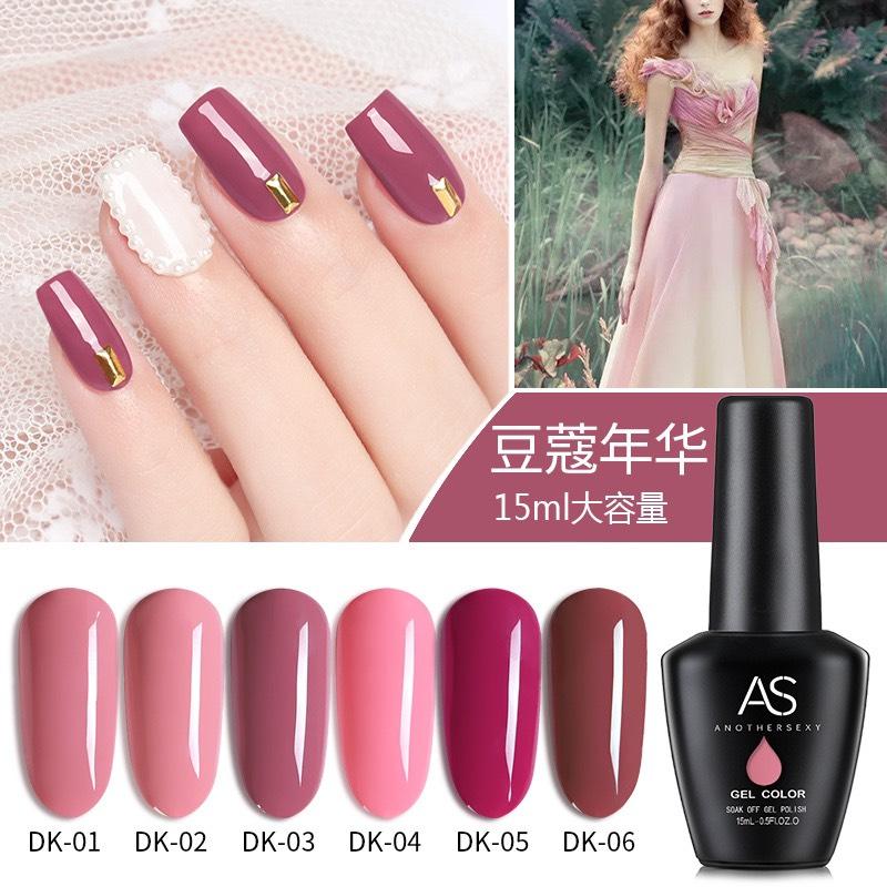 [HCM]Sơn gel AS bền màu cực kì mướt 15ML (dành cho tiệm nail chuyên nghiệp) - DK