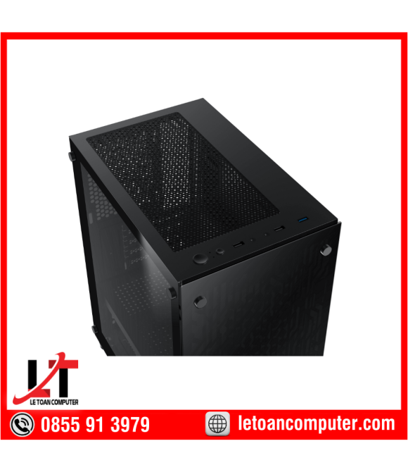 VỎ CASE XIGMATEK NYM 2F - M-ATX, 2 SIDE TEMPERED GLASS (KÈM 02 FAN XIGMATEK X22F)